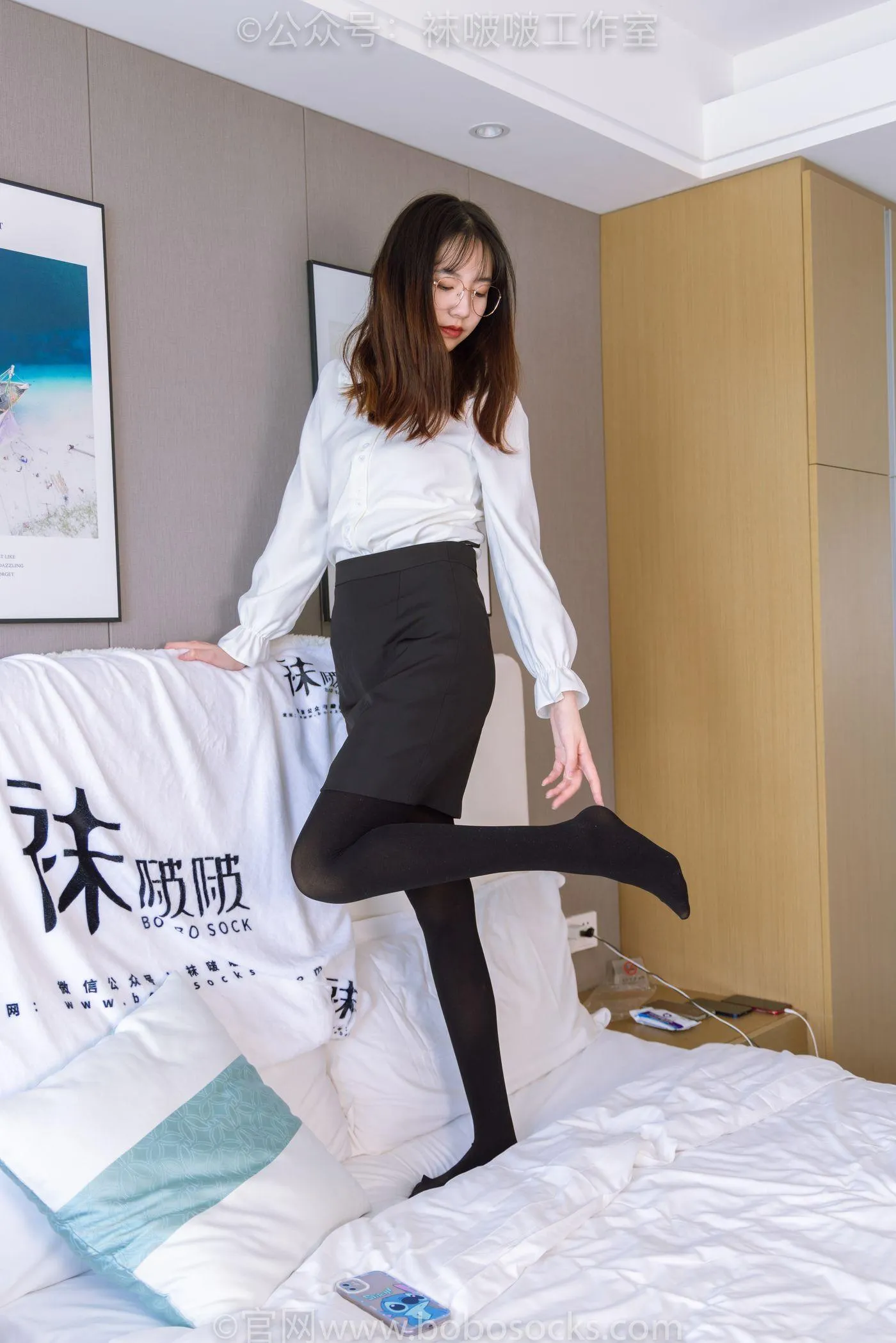[BoBoSocks袜啵啵]NO.090 小甜豆-高跟鞋、厚黑丝 [140P]插图9